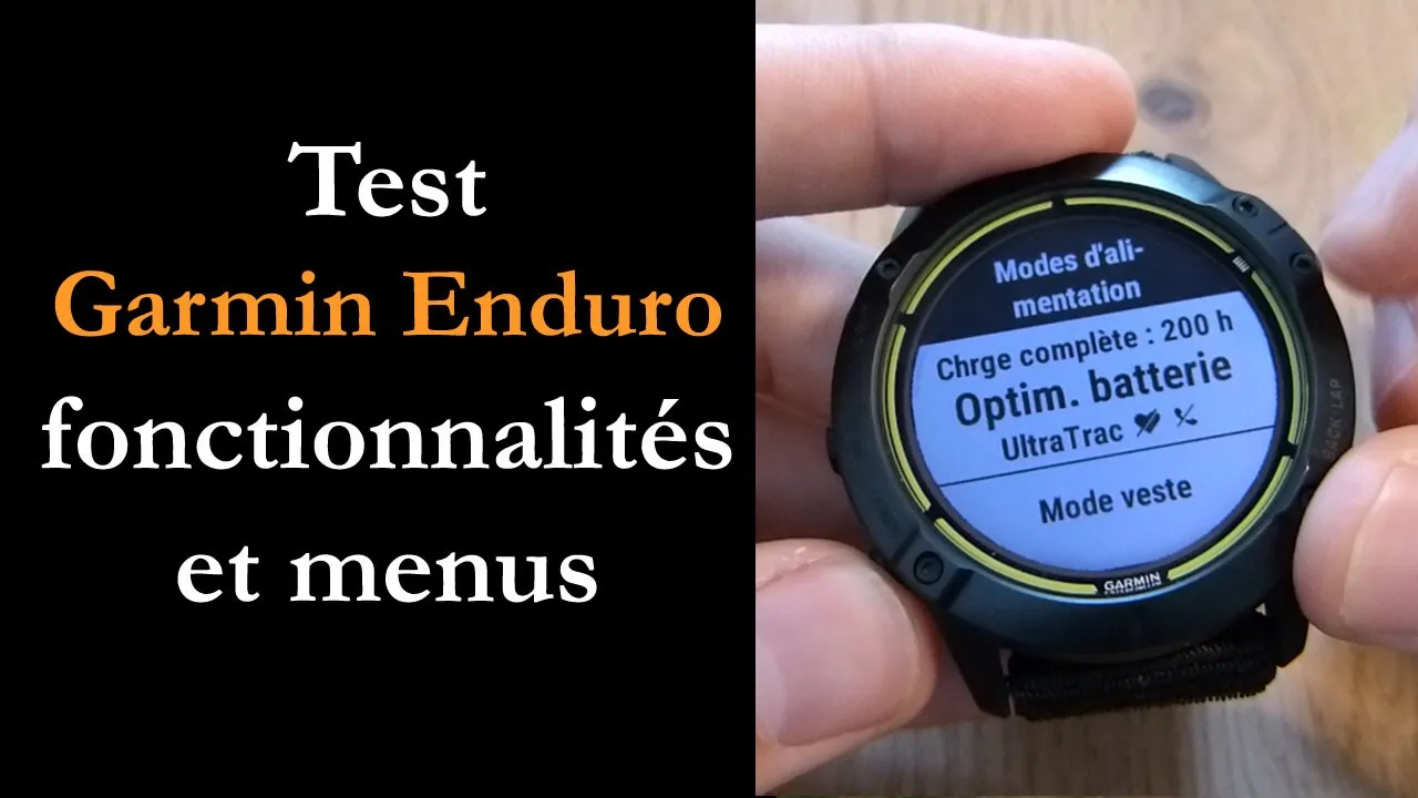 Vido-Test de Garmin Enduro par Montre cardio GPS