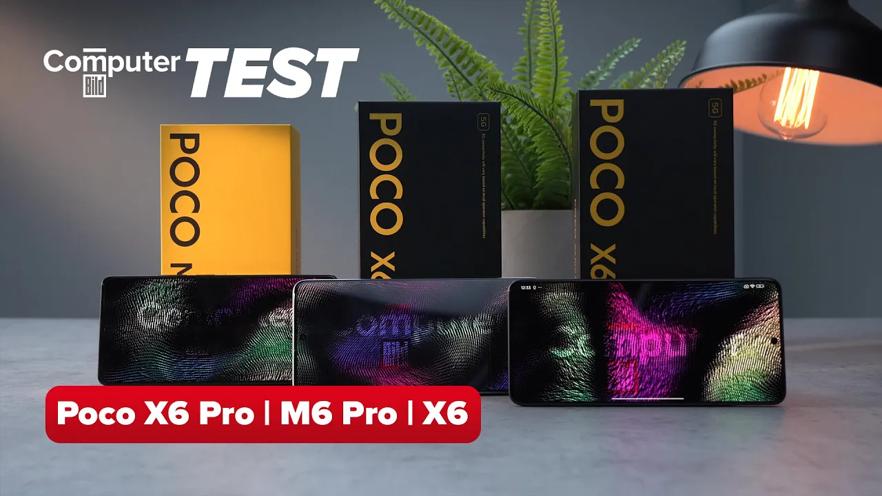 Vido-Test de Xiaomi Poco X6 Pro par Computer Bild