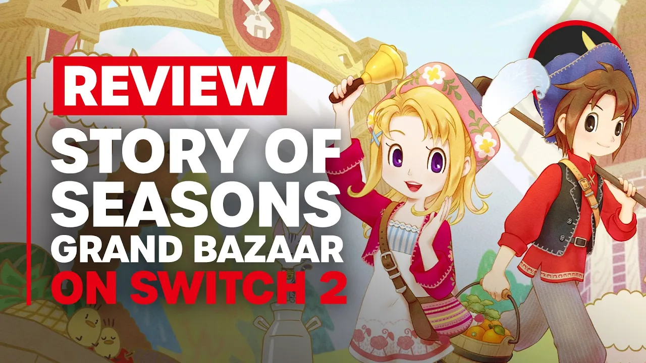 Vidéo-Test de Story of Seasons Grand Bazaar par Nintendo Life