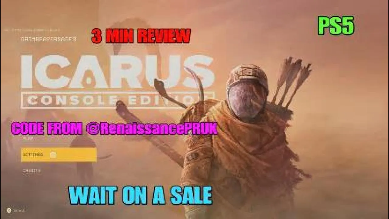 Vid�o-Test de Icarus par GRIMREAPERSAGE